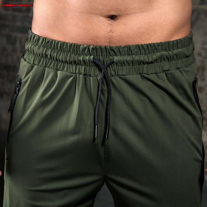 Men's Silk Ice Elastic Thin Slim Fit Sweatpants - Yallafit