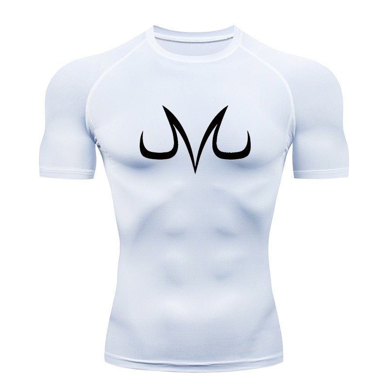 Men's Sports Quick Dry Tshirt Anime Elements Compression Gym Tshirts Workout Fitness Undershirts Tops Tight Elastic Sportswear - Yallafit