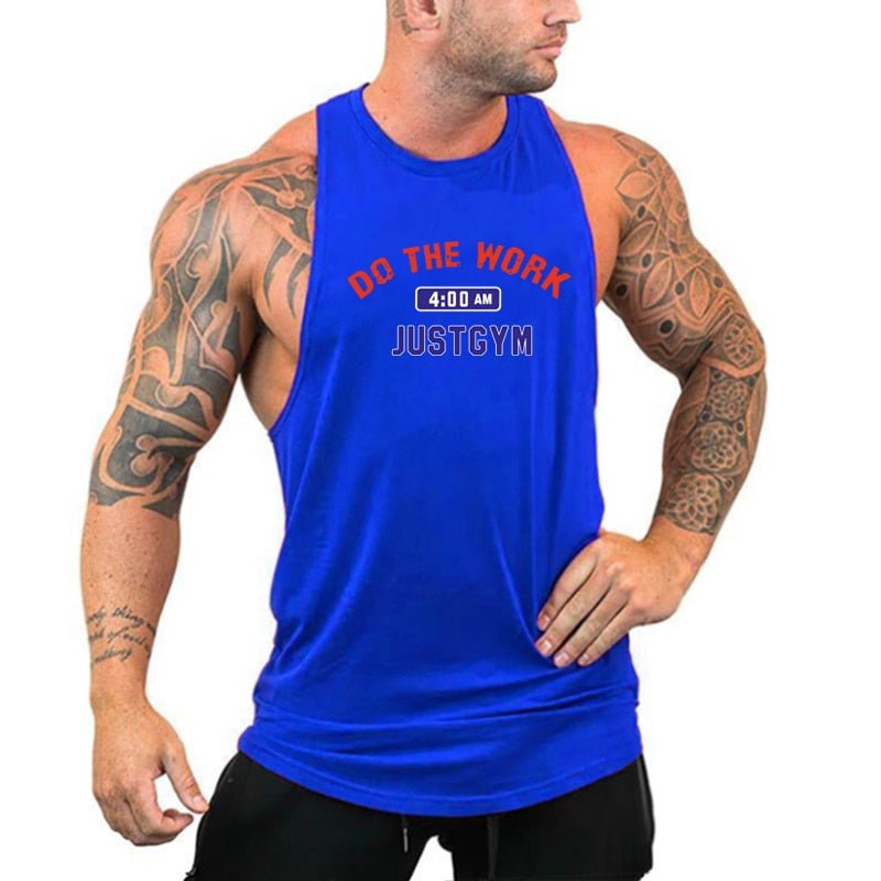 Mens tank tops shirt gym tank top fitness clothing vest sleeveless cotton man canotte bodybuilding ropa hombre man clothes wear - Yallafit 0