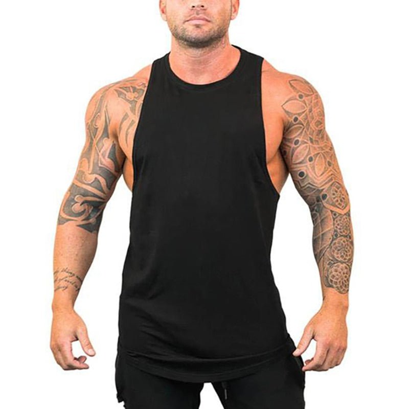 Mens tank tops shirt gym tank top fitness clothing vest sleeveless cotton man canotte bodybuilding ropa hombre man clothes wear - Yallafit 0