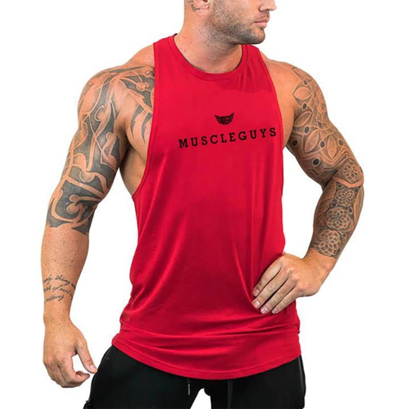 Mens tank tops shirt gym tank top fitness clothing vest sleeveless cotton man canotte bodybuilding ropa hombre man clothes wear - Yallafit 0
