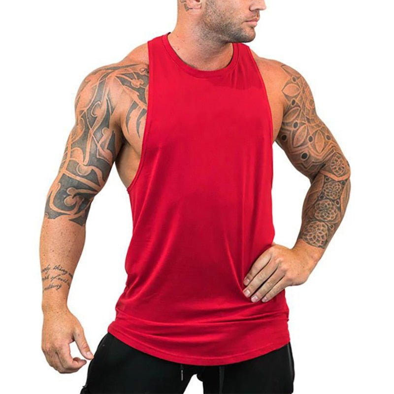 Mens tank tops shirt gym tank top fitness clothing vest sleeveless cotton man canotte bodybuilding ropa hombre man clothes wear - Yallafit 0