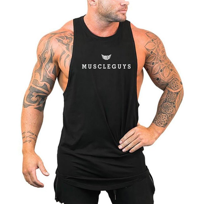 Mens tank tops shirt gym tank top fitness clothing vest sleeveless cotton man canotte bodybuilding ropa hombre man clothes wear - Yallafit 0