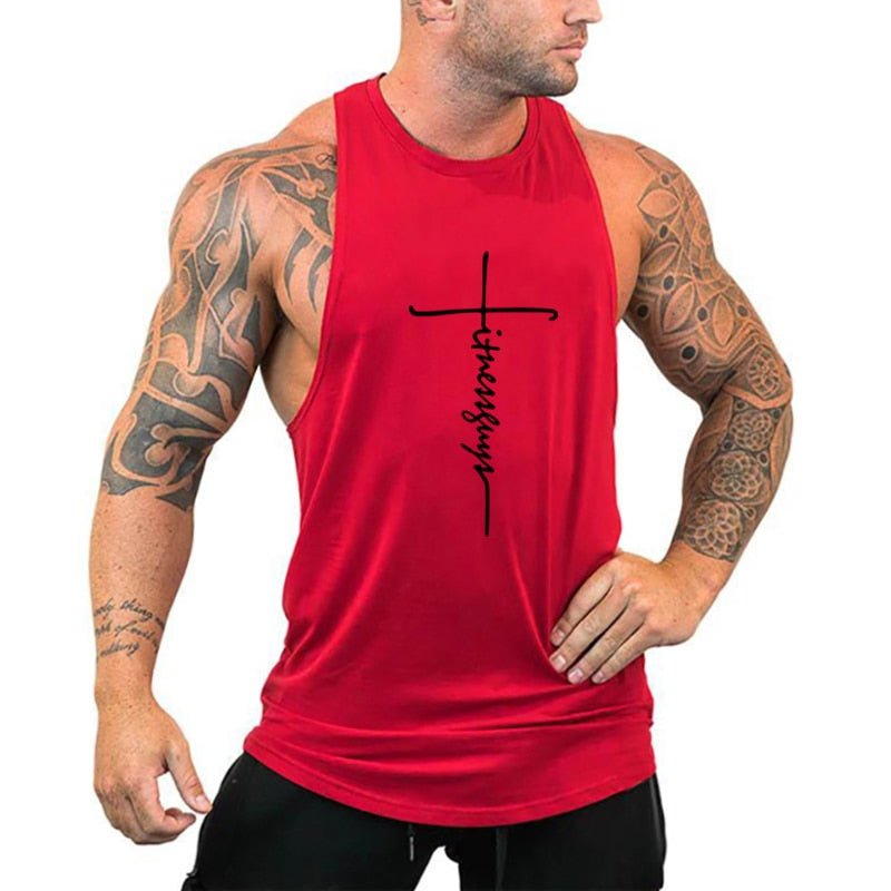 Mens tank tops shirt gym tank top fitness clothing vest sleeveless cotton man canotte bodybuilding ropa hombre man clothes wear - Yallafit 0