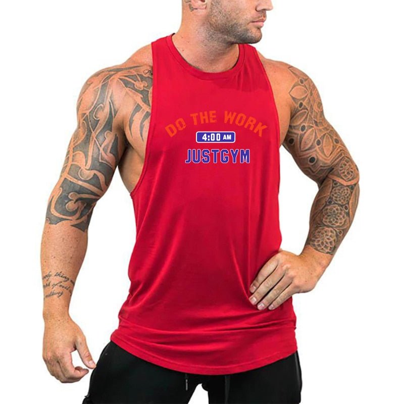 Mens tank tops shirt gym tank top fitness clothing vest sleeveless cotton man canotte bodybuilding ropa hombre man clothes wear - Yallafit 0