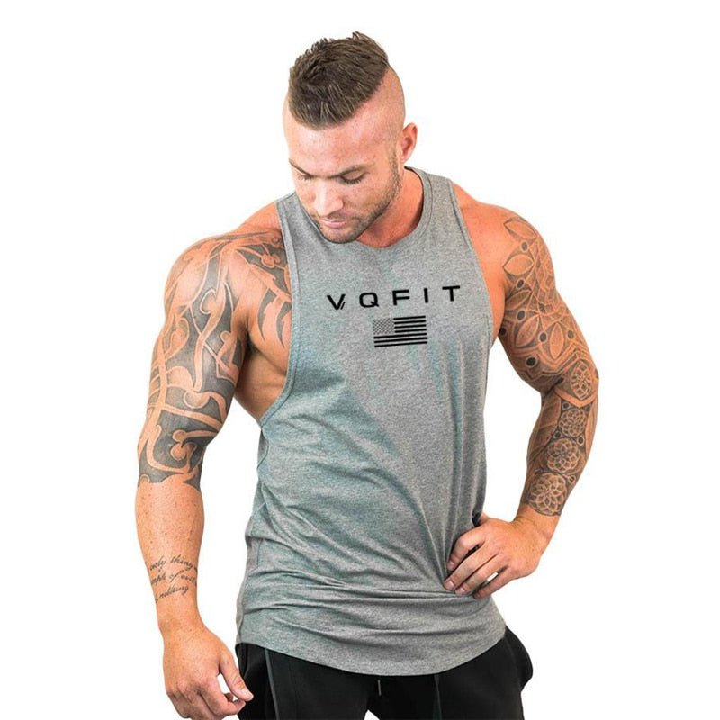 Mens tank tops shirt gym tank top fitness clothing vest sleeveless cotton man canotte bodybuilding ropa hombre man clothes wear - Yallafit 0