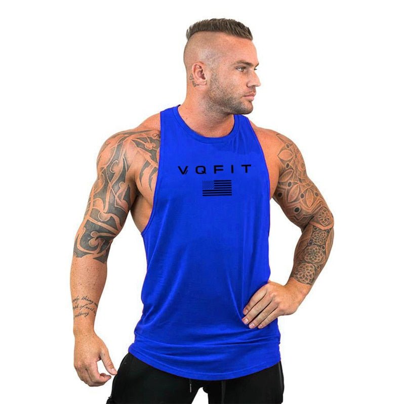 Mens tank tops shirt gym tank top fitness clothing vest sleeveless cotton man canotte bodybuilding ropa hombre man clothes wear - Yallafit 0