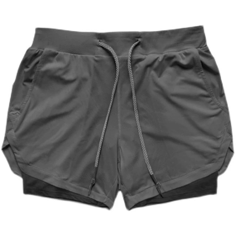 Men's Workout Sport Shorts Male Gym Fitness Beach Pant Quick-Dry Shorts - Yallafit