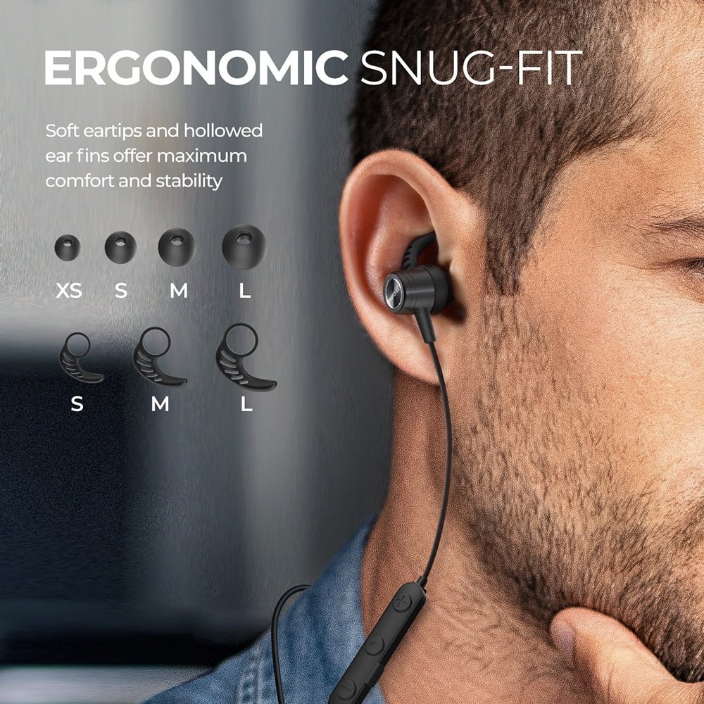 Mpow S10 Pro Bluetooth 5.0 Earphones Wireless Sport Earbuds with Mic IPX7 Waterproof Magnetic 14H Playtime for Running Gym Work - Yallafit 0