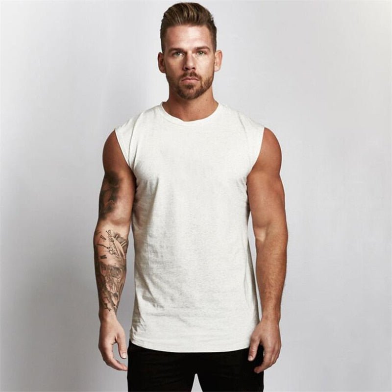 Muscleguy Brand Gyms Clothing Workout Sleeveless Shirt Tank Top Men Bodybuilding Fitness Mens Sportwear Muscle Vests Men Tanktop - Yallafit 0