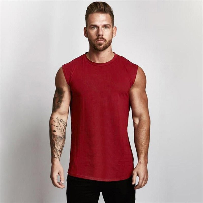 Muscleguy Brand Gyms Clothing Workout Sleeveless Shirt Tank Top Men Bodybuilding Fitness Mens Sportwear Muscle Vests Men Tanktop - Yallafit 0