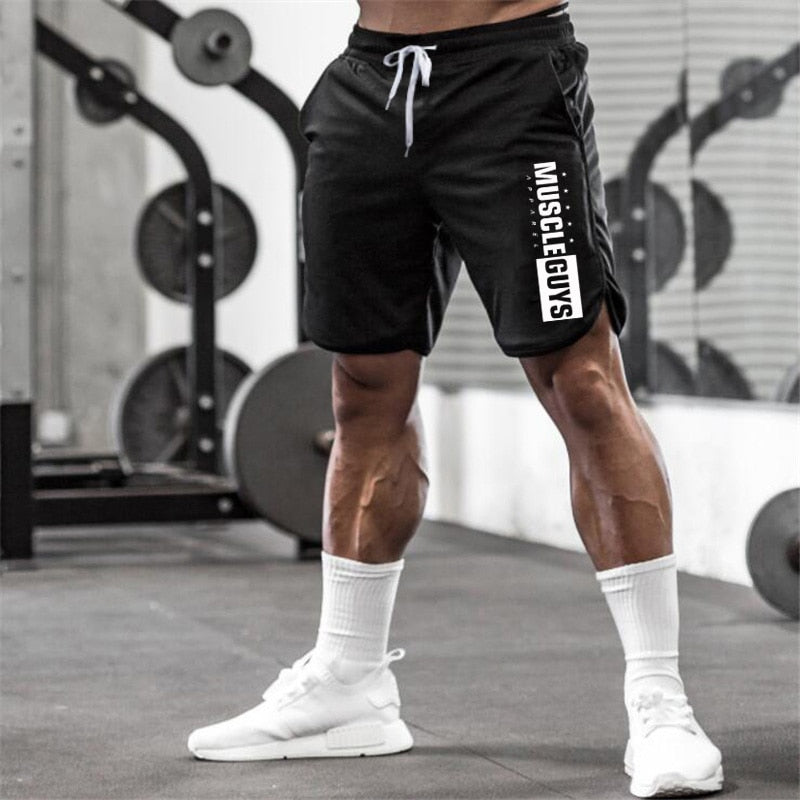 Muscleguys Gyms Shorts Mens Short Trousers Casual Joggers Mens Shorts bodybuilding Sweatpants Fitness Men Workout Acitve Shorts - Yallafit 0