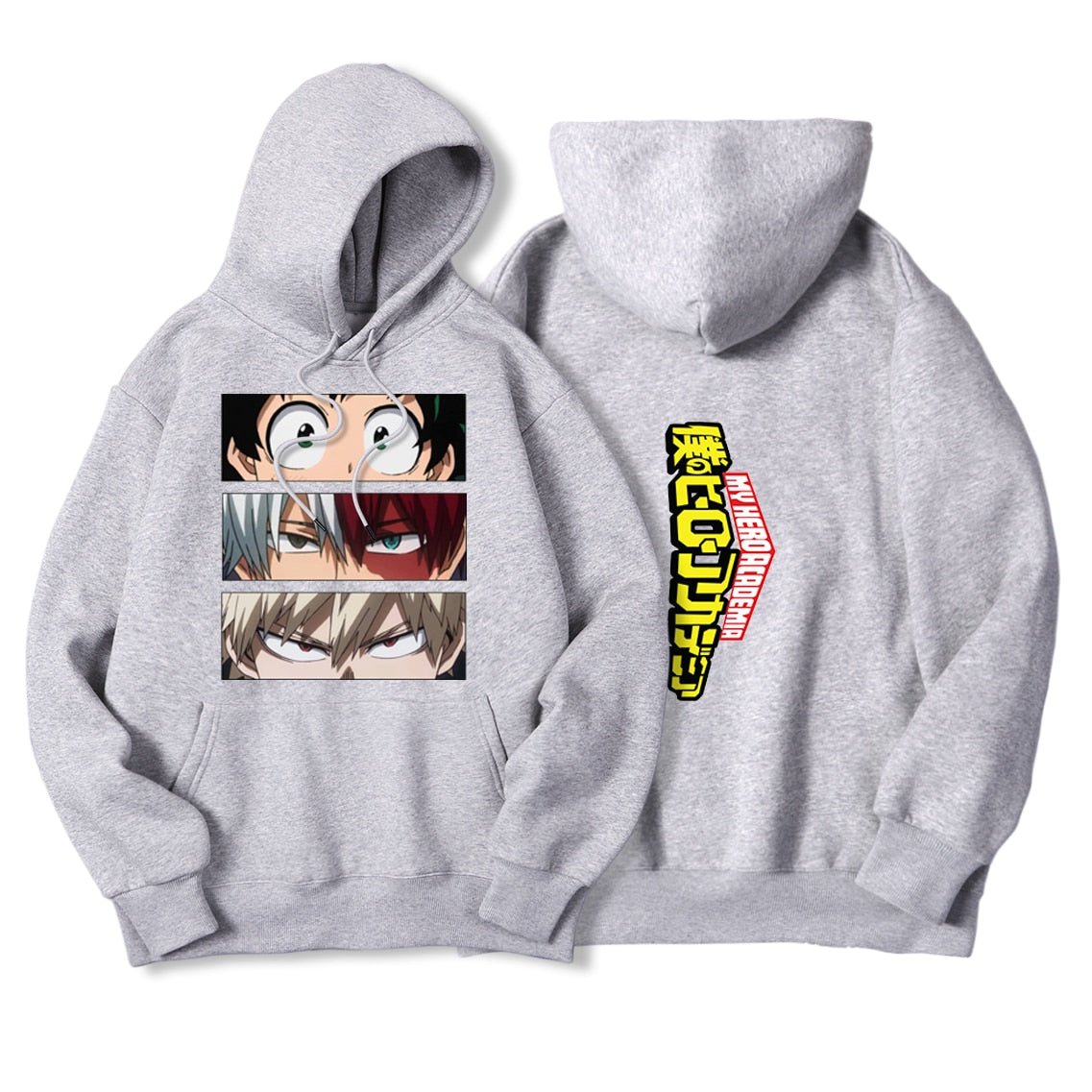 My Hero Academia Characters Hoodies Men Autumn Winter Hooded Sweatshirts Loose Sportswear New Fleece Pullovers Clothing Man - Yallafit