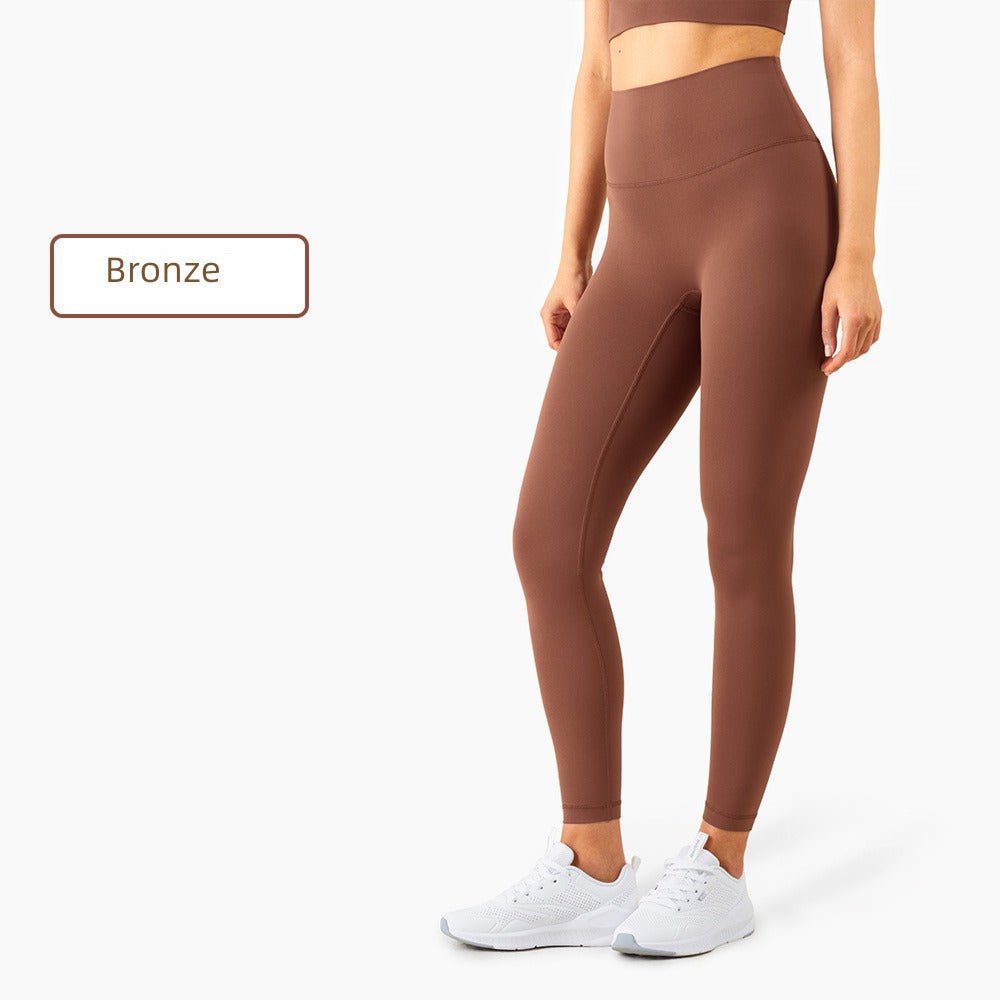 Naked Women Sense Seamless Hip Lifting Abdomen-Control Running Fitness Pants - Yallafit