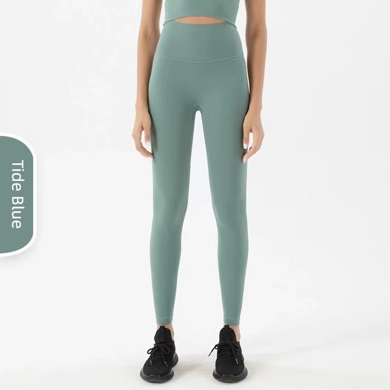 Naked Women Sense Seamless Hip Lifting Abdomen-Control Running Fitness Pants - Yallafit