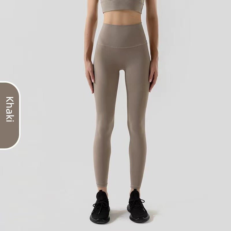 Naked Women Sense Seamless Hip Lifting Abdomen-Control Running Fitness Pants - Yallafit