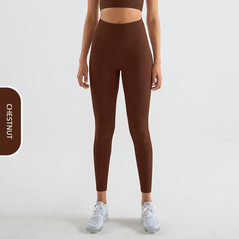 Naked Women Sense Seamless Hip Lifting Abdomen-Control Running Fitness Pants - Yallafit