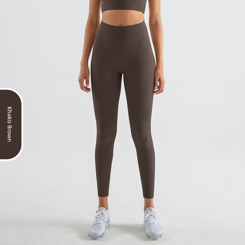 Naked Women Sense Seamless Hip Lifting Abdomen-Control Running Fitness Pants - Yallafit