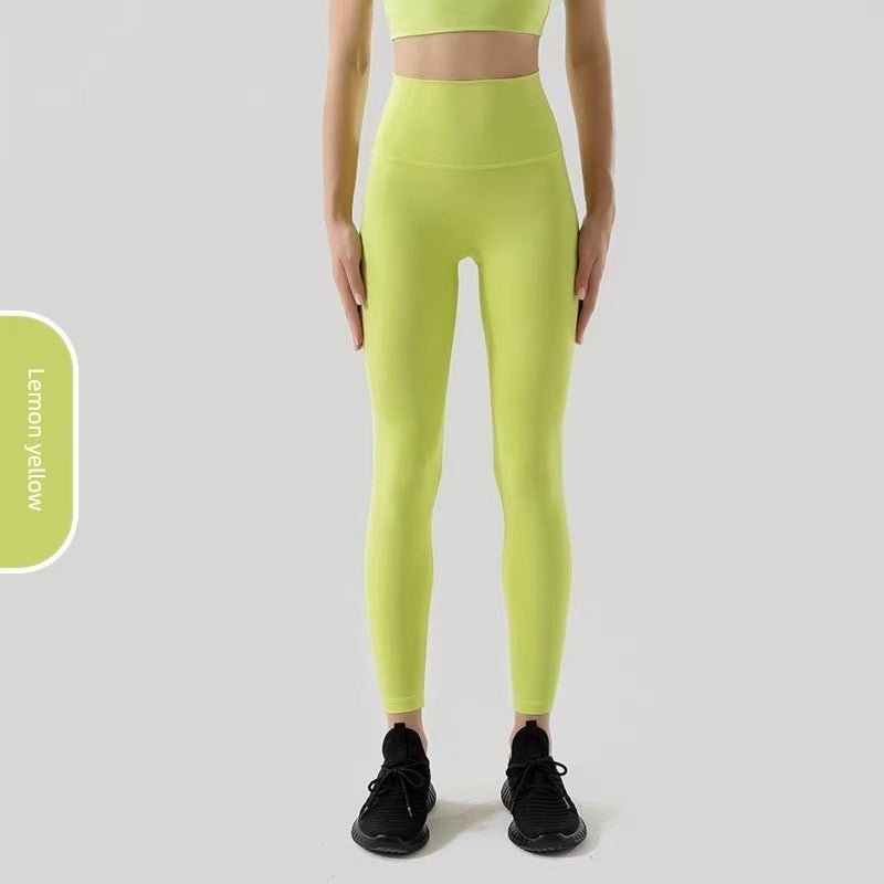 Naked Women Sense Seamless Hip Lifting Abdomen-Control Running Fitness Pants - Yallafit