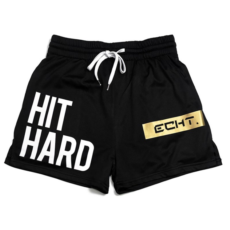 New Echt Quick-Drying Sports Shorts Men's Mesh Stretch Fitness Outdoor Training Muay Thai Shorts Breathable MMA Boxing Shorts - Yallafit 0