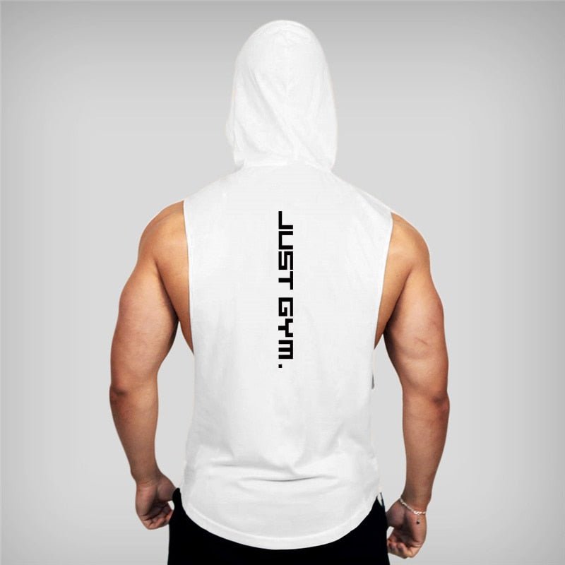 New Fashion Cotton Sleeveless Shirts Gym Hoodies Tank Top Men Fitness Shirt Bodybuilding Singlet Workout Vest Men - Yallafit 0