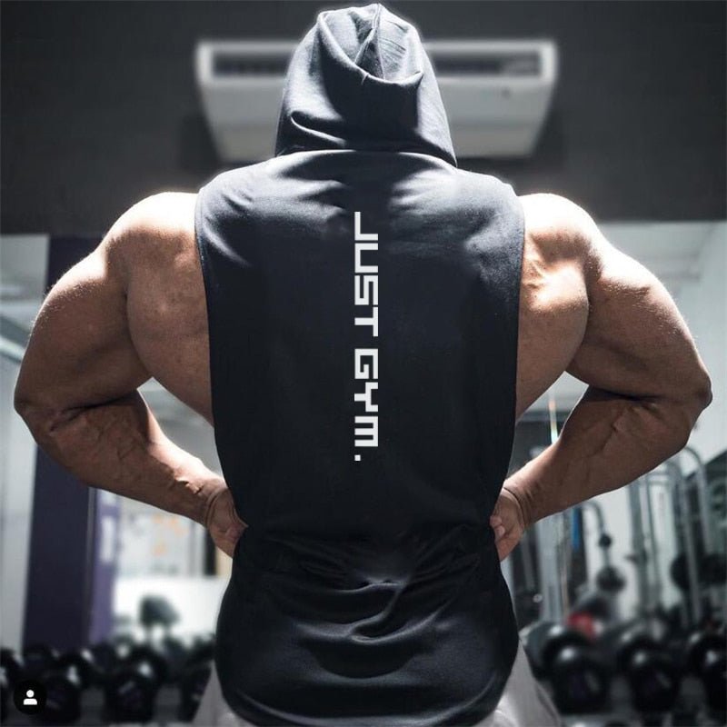 New Fashion Cotton Sleeveless Shirts Gym Hoodies Tank Top Men Fitness Shirt Bodybuilding Singlet Workout Vest Men - Yallafit 0