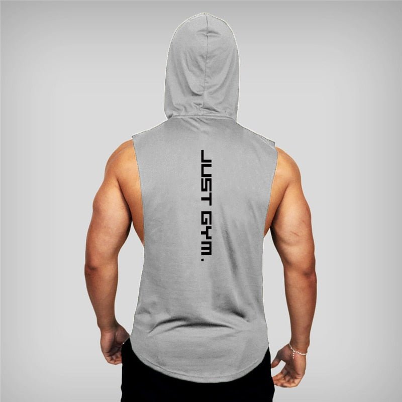 New Fashion Cotton Sleeveless Shirts Gym Hoodies Tank Top Men Fitness Shirt Bodybuilding Singlet Workout Vest Men - Yallafit 0