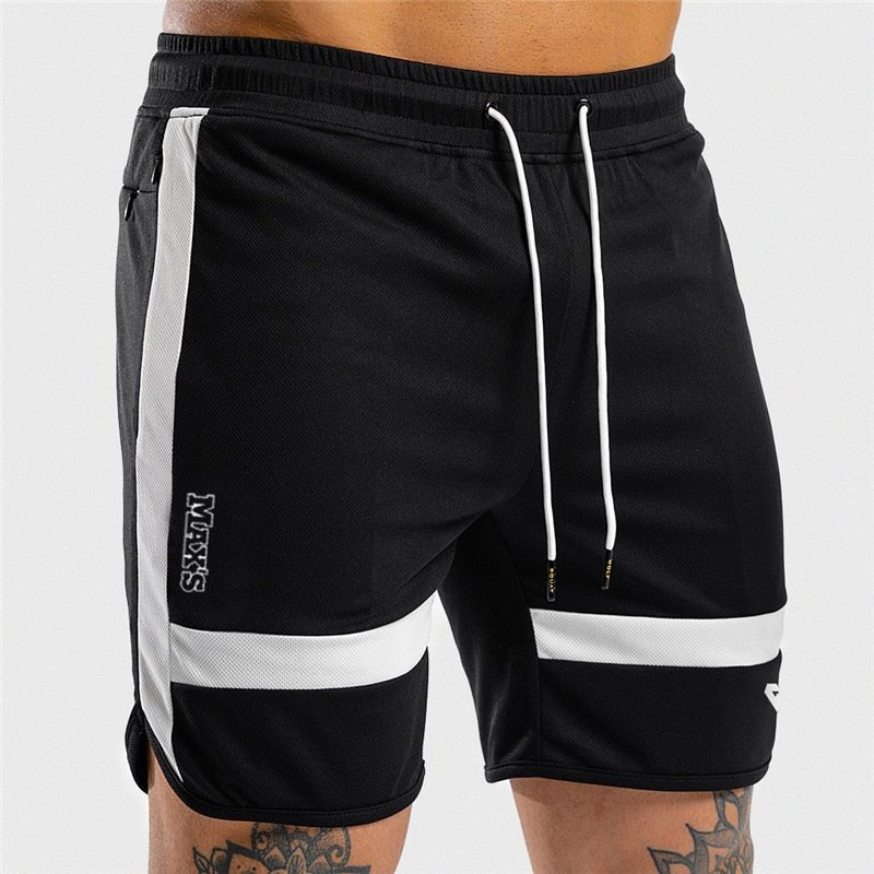 NEW Fitness Sweatpants Shorts Man Summer Gyms Workout Male Breathable Mesh Quick dry Sportswear Jogger Beach Brand Short Pants - Yallafit 0
