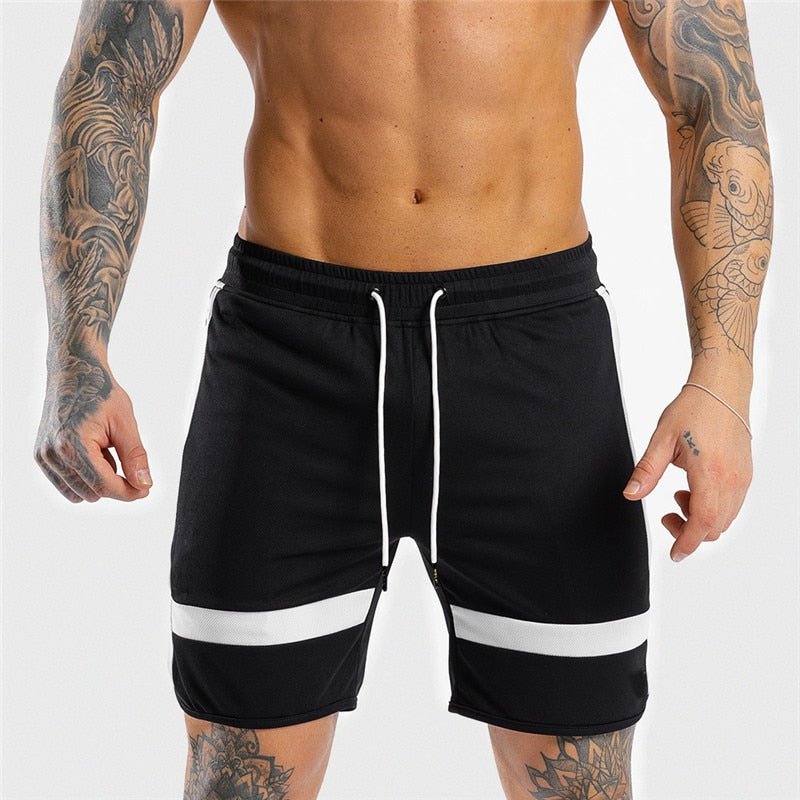 NEW Fitness Sweatpants Shorts Man Summer Gyms Workout Male Breathable Mesh Quick dry Sportswear Jogger Beach Brand Short Pants - Yallafit 0