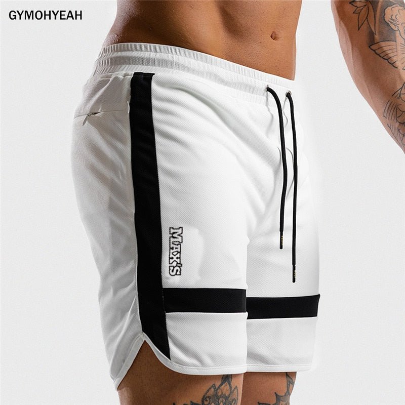 NEW Fitness Sweatpants Shorts Man Summer Gyms Workout Male Breathable Mesh Quick dry Sportswear Jogger Beach Brand Short Pants - Yallafit 0
