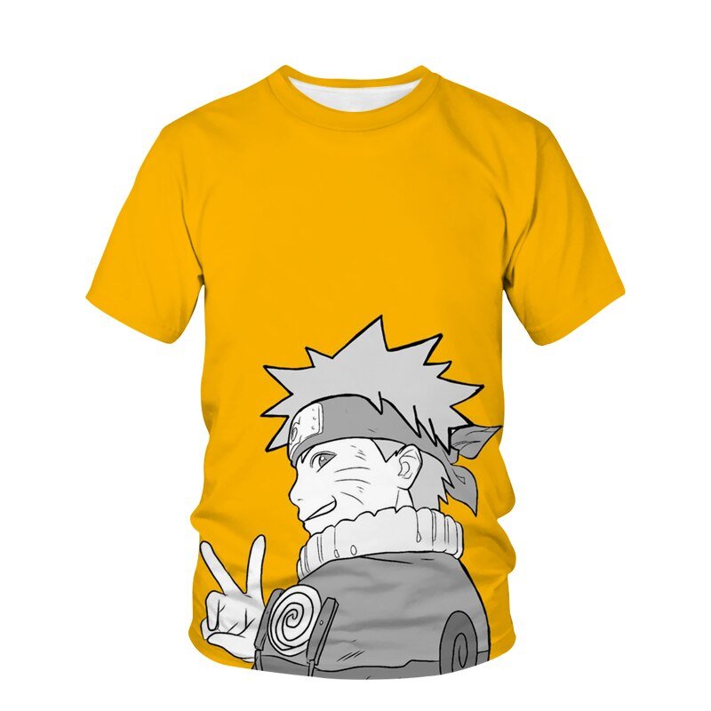 New Japanese Manga Narutoes T-shirt 3D Printing children Boys T-shirts Novelty Casual Boy Tshirt Summer T Shirt for Kid Tops - Yallafit 0