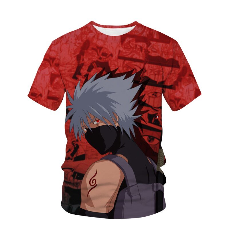 New Japanese Manga Narutoes T-shirt 3D Printing children Boys T-shirts Novelty Casual Boy Tshirt Summer T Shirt for Kid Tops - Yallafit 0