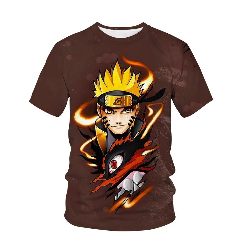 New Japanese Manga Narutoes T-shirt 3D Printing children Boys T-shirts Novelty Casual Boy Tshirt Summer T Shirt for Kid Tops - Yallafit 0