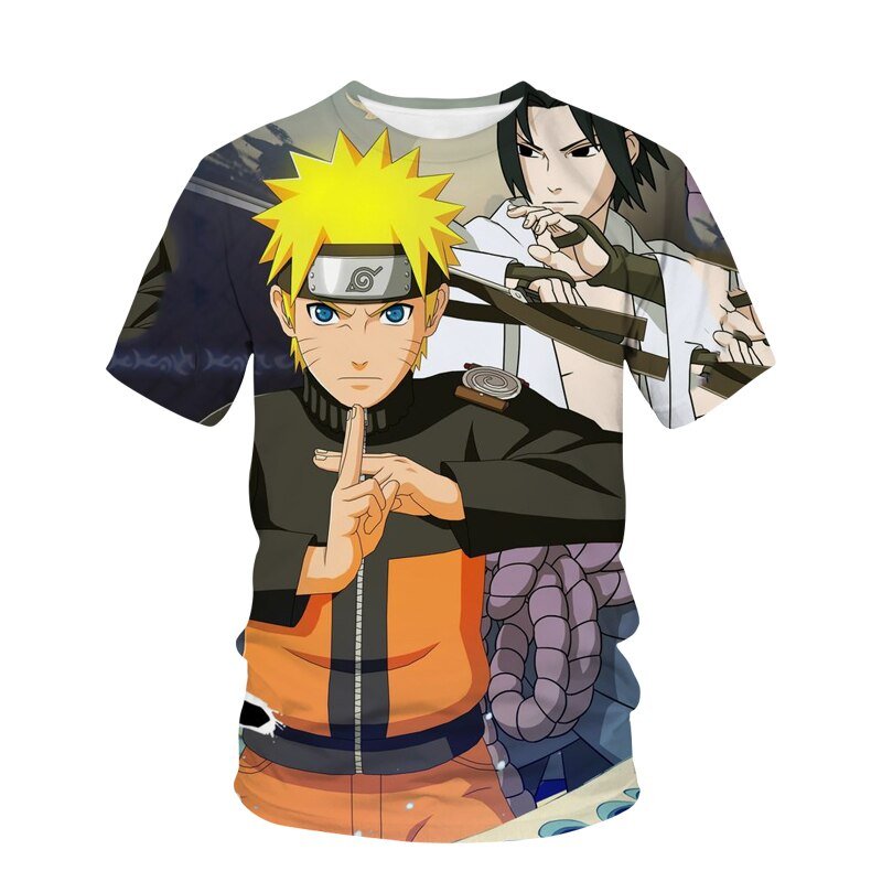 New Japanese Manga Narutoes T-shirt 3D Printing children Boys T-shirts Novelty Casual Boy Tshirt Summer T Shirt for Kid Tops - Yallafit 0