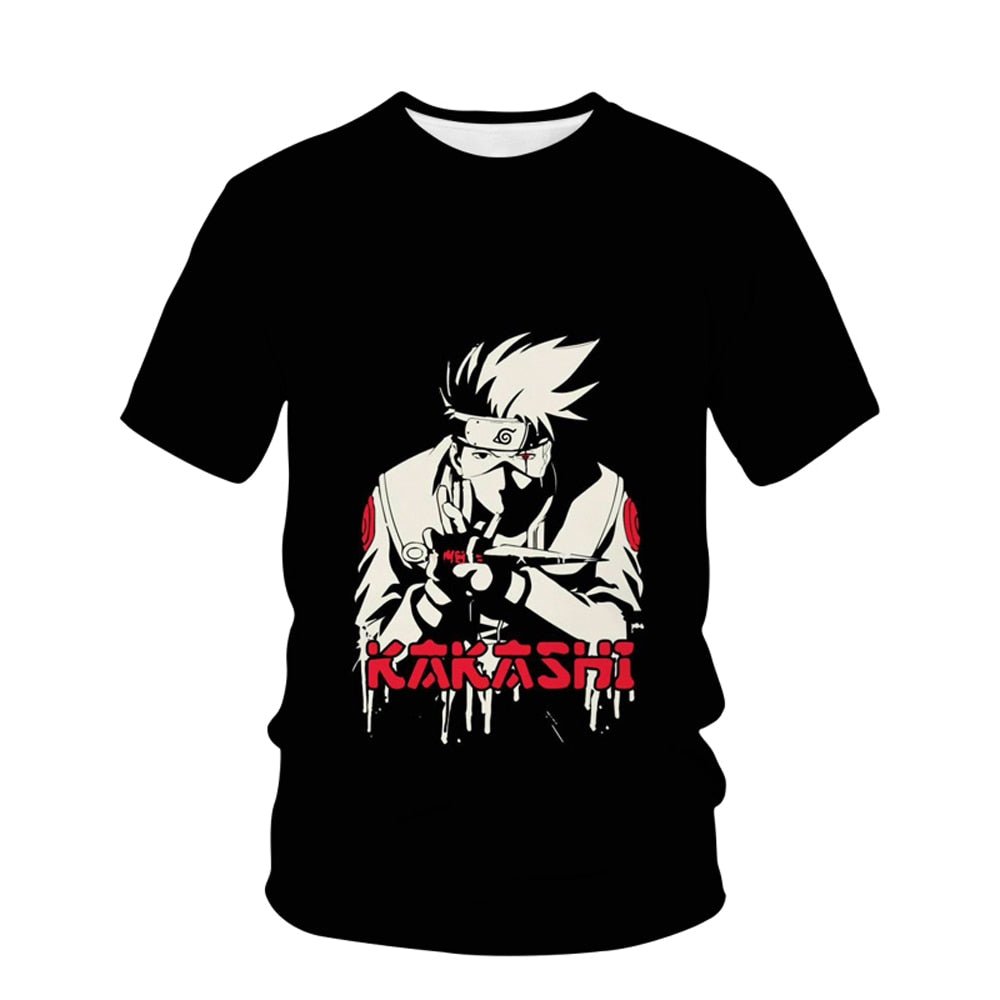 New Japanese Manga Narutoes T-shirt 3D Printing children Boys T-shirts Novelty Casual Boy Tshirt Summer T Shirt for Kid Tops - Yallafit 0