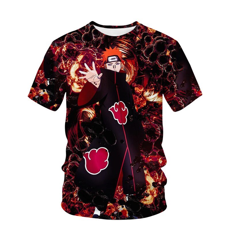 New Japanese Manga Narutoes T-shirt 3D Printing children Boys T-shirts Novelty Casual Boy Tshirt Summer T Shirt for Kid Tops - Yallafit 0