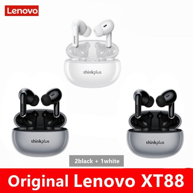 NEW Original Lenovo XT88 TWS Wireless Earphone Bluetooth 5.3 Dual Stereo Noise Reduction Bass Touch Control Long Standby headset - Yallafit 0