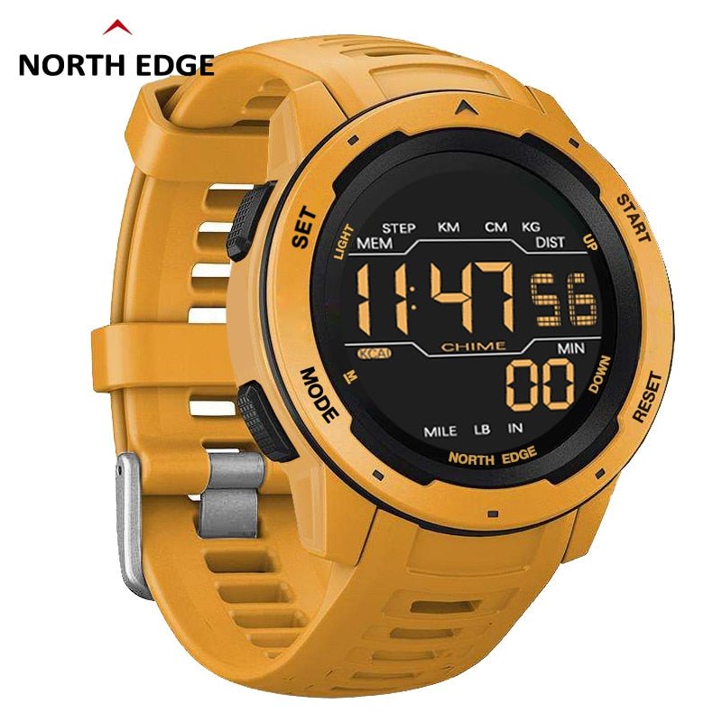 NORTH EDGE Digital Watch Men Military watch Sports Watches Fashion Running Sports Swimming Waterproof 50M Men's Electronic clock - Yallafit 0