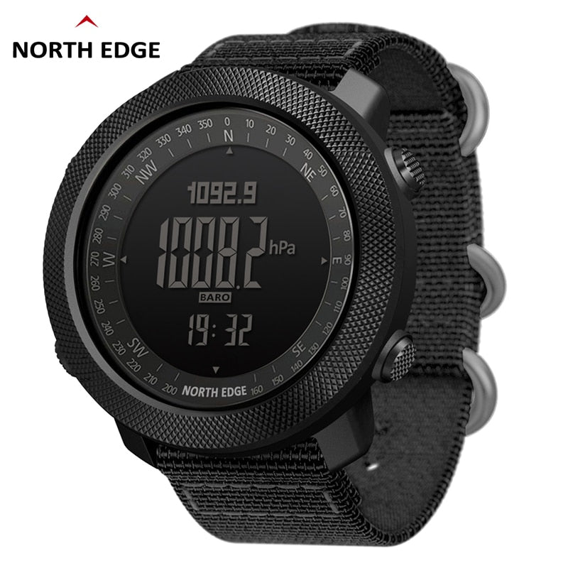 NORTH EDGE Men's sport Digital watch Hours Running Swimming Military Army watches Altimeter Barometer Compass waterproof 50m - Yallafit 0