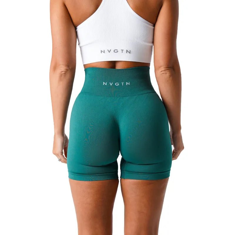 NVGTN Spandex Solid Seamless Shorts Women Soft Workout Tights Fitness Outfits Yoga Pants Gym Wear - Yallafit