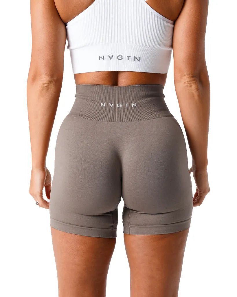 NVGTN Spandex Solid Seamless Shorts Women Soft Workout Tights Fitness Outfits Yoga Pants Gym Wear - Yallafit