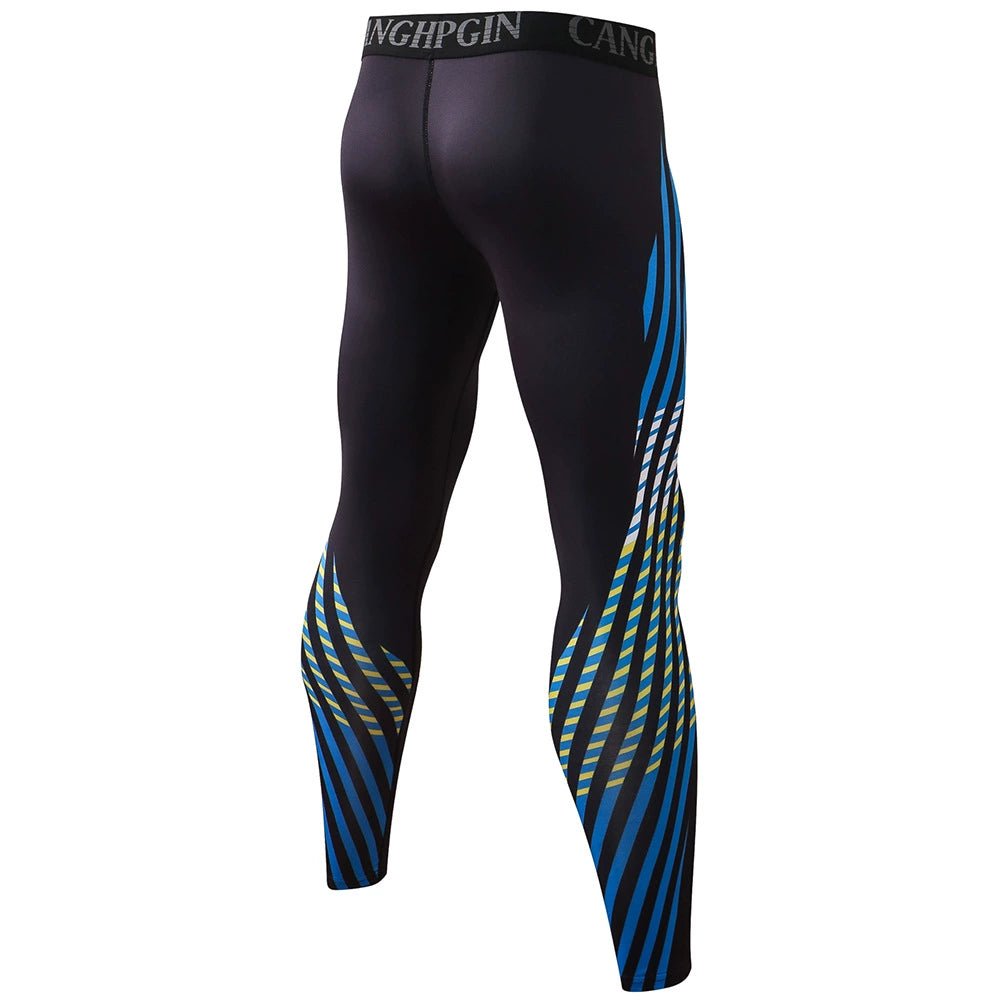 Printed Basketball Training Stretch Quick-Drying Sports Trousers - Yallafit