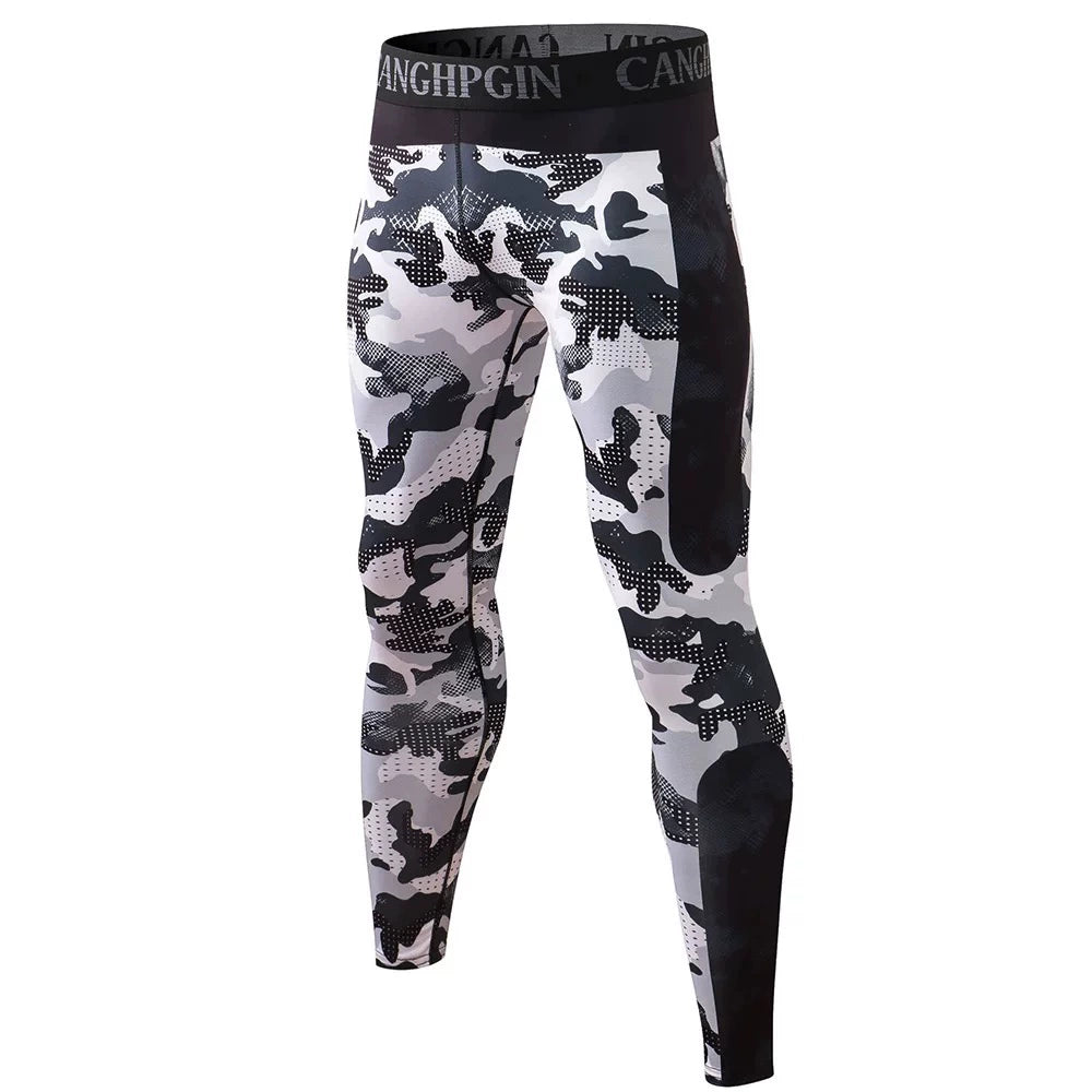 Printed Basketball Training Stretch Quick-Drying Sports Trousers - Yallafit