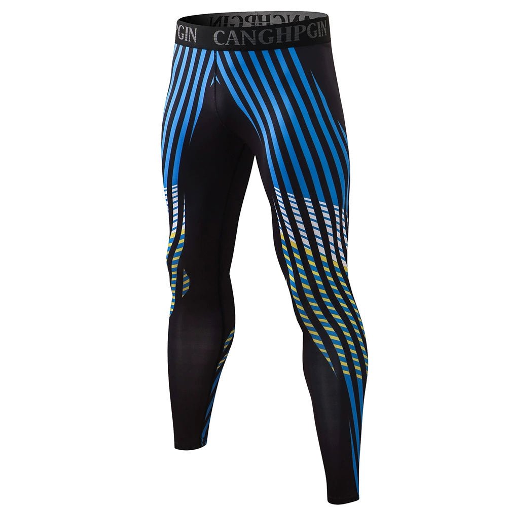 Printed Basketball Training Stretch Quick-Drying Sports Trousers - Yallafit
