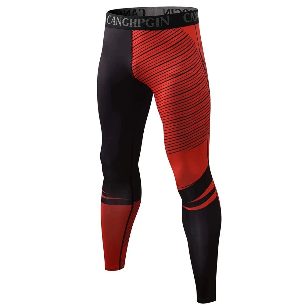 Printed Basketball Training Stretch Quick-Drying Sports Trousers - Yallafit