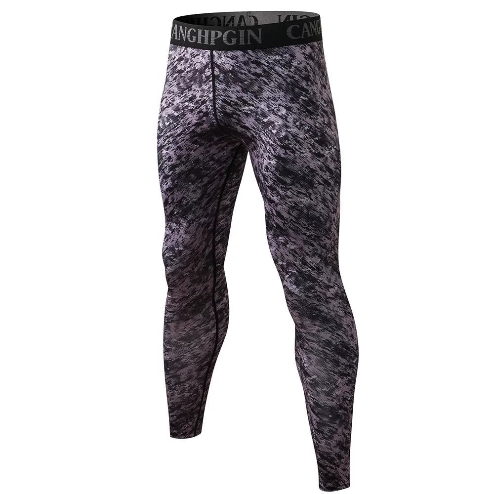 Printed Basketball Training Stretch Quick-Drying Sports Trousers - Yallafit