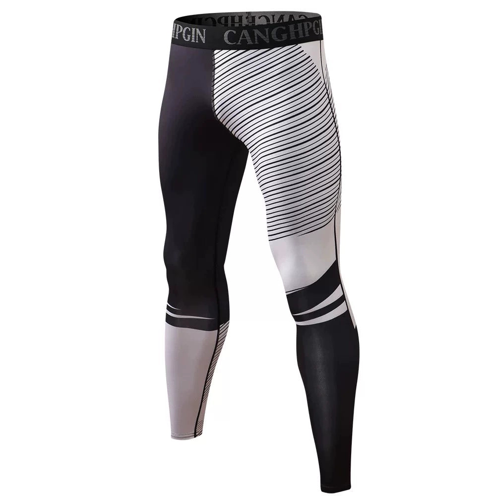 Printed Basketball Training Stretch Quick-Drying Sports Trousers - Yallafit