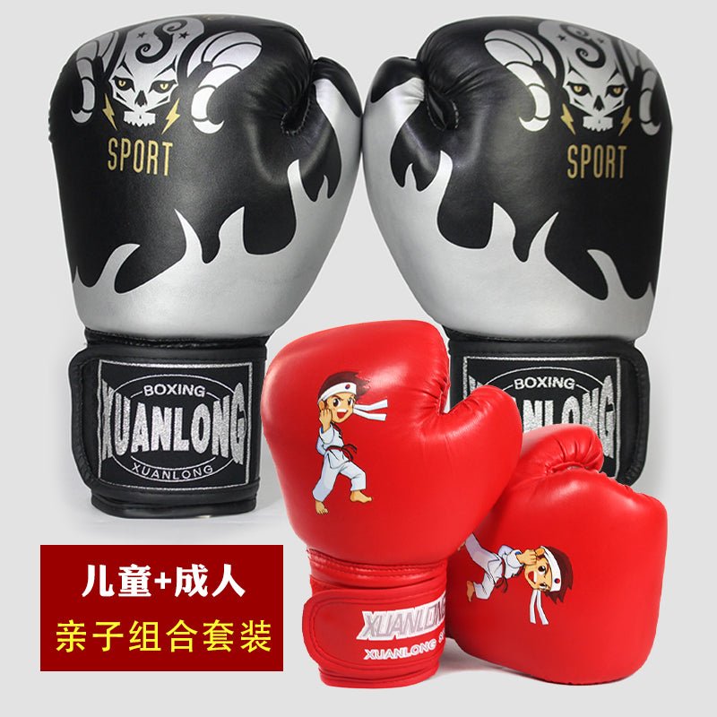 Professional Adult Boxing Glove Fighting Thai Boxing Sanda Sandbag Sandbag Boys Training Equipment Children Men Women Boxing Gloves - Yallafit