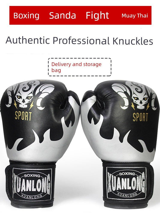 Professional Adult Boxing Glove Fighting Thai Boxing Sanda Sandbag Sandbag Boys Training Equipment Children Men Women Boxing Gloves - Yallafit