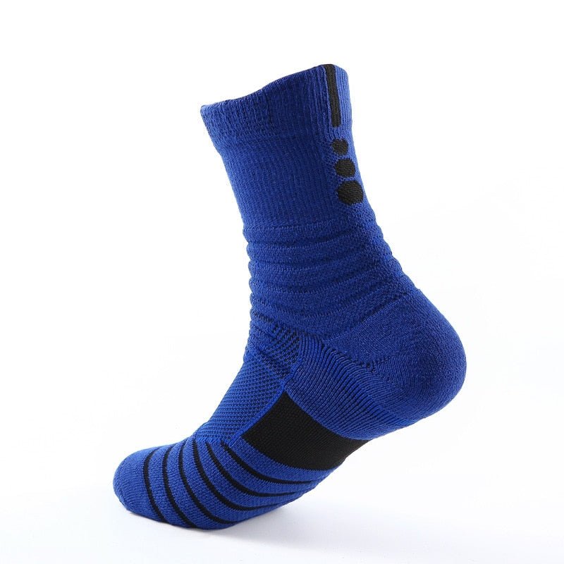 Professional Running Socks Cotton Thick Terry Socks Summer Basketball Tennis Men Sports Socks Shock Absorption Moisture Wicking - Yallafit 0